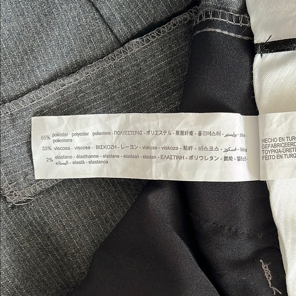 ZARA Classic Grey High Waist Long Knee-Length Shorts, Size M - Picture 9 of 9